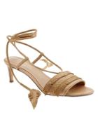 Banana Republic Calisa Wrap Kitten Heel Size 10 - Natural