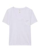 Banana Republic Womens Supima Cotton V-neck T-shirt Summer Lilac Size L