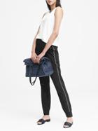 Banana Republic Womens Performance-stretch Side-stripe Jogger Pant Black Size Xl