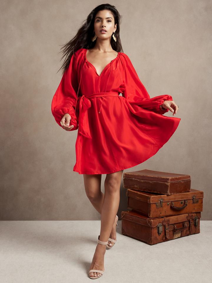 Petite Reverie Silk Dress