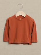 Brushed Long-sleeve T-shirt For Baby + Toddler