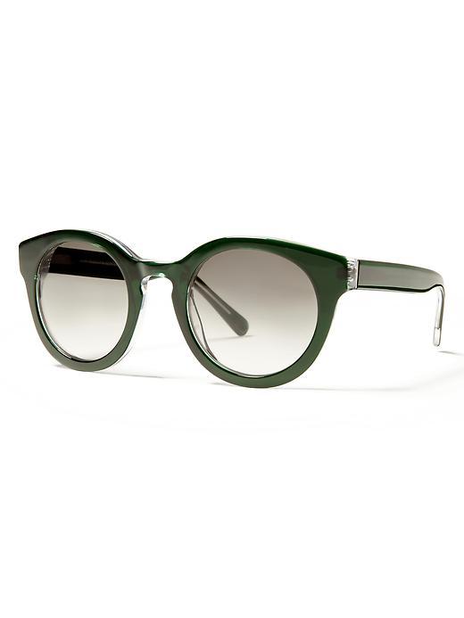 Banana Republic Womens Satya Sunglasses Size One Size - Green