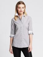 Banana Republic Fitted Non Iron Gray Shirt Size 0 - Urban Gray