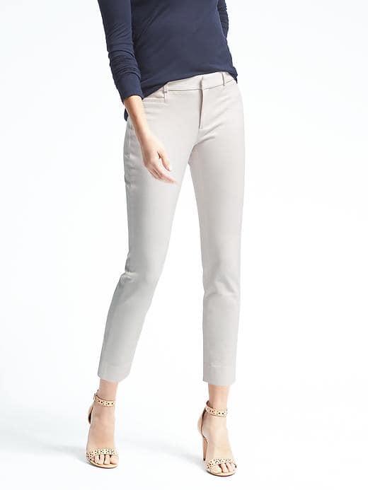 Banana Republic Sloan Fit Cream Pant - Transition Cream