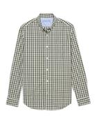Banana Republic Mens Camden Standard-fit Luxe Poplin Gingham Shirt Flight Jacket Size Xxs