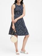 Banana Republic Floral Racerback Fit-and-flare Dress