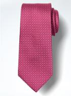Banana Republic Mini Geo Silk Nanotex Tie - Pink Daisy