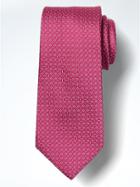 Banana Republic Mini Geo Silk Nanotex Tie - Pink Daisy