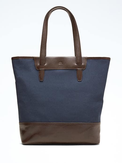 Banana Republic Mens Cotton Tote Bag - Navy