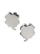 Banana Republic Clover Stud Earring Size One Size - Silver