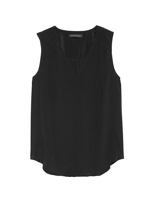 Banana Republic Washable Silk V-neck Top