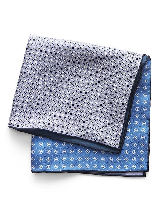 Banana Republic Mens Foulard 4-in-1 Silk Pocket Square Lavender Size One Size