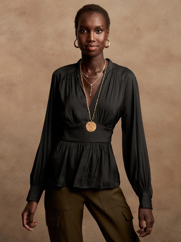 Petite Peplum Top