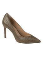 Banana Republic Womens Madison 12-hour Pump Loden Snake Effect Leather Size 7 1/2