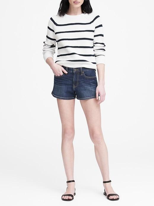 Banana Republic Petite Mid-rise 3 Denim Short
