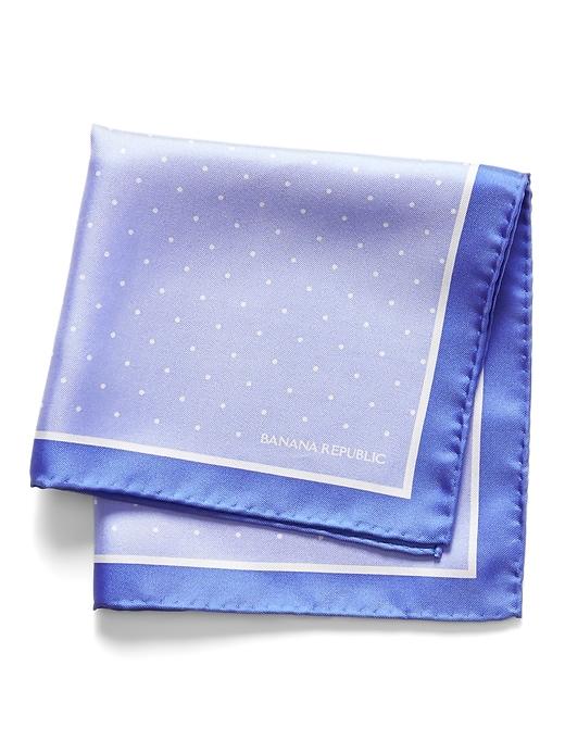 Banana Republic Mens Polka Dot Silk Pocket Square Lilac Size One Size