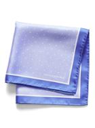 Banana Republic Mens Polka Dot Silk Pocket Square Lilac Size One Size
