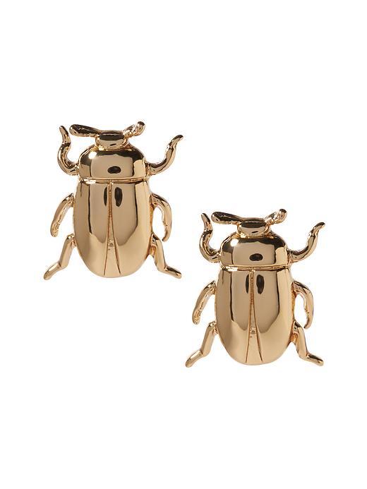 Banana Republic Beetle Stud Earring Size One Size - Gold