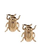 Banana Republic Beetle Stud Earring Size One Size - Gold