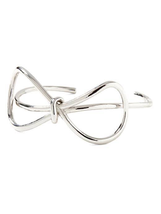 Banana Republic Bow Cuff - Silver