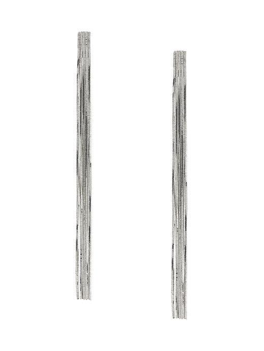 Banana Republic Tassel Drop Earring Size One Size - Silver