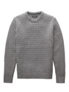 Banana Republic Mens Cotton Cable-knit Sweater Heather Gray Size Xs