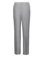 Banana Republic Mens Athletic Tapered Non-iron Stretch Cotton Texture Pant Light Gray & Silver Size 32w
