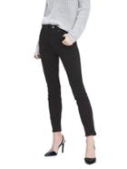 Banana Republic Womens Petite High-rise Skinny Zero Gravity Dark Wash Ankle Jean Black Size 24