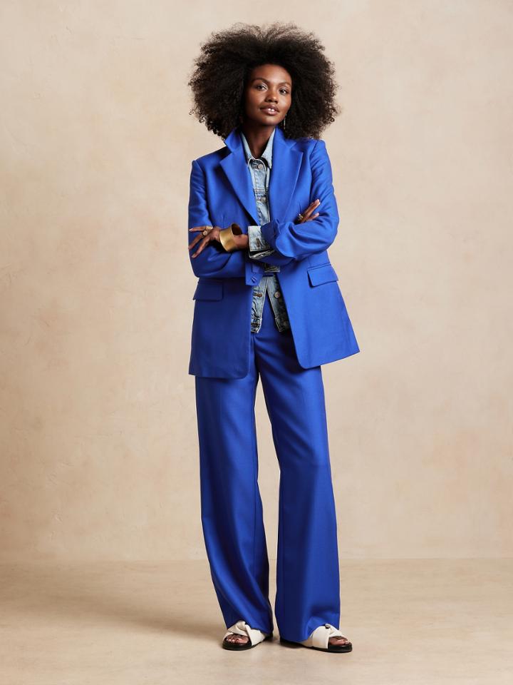 Lido Sculpted Italian Wool Blazer