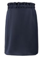 Banana Republic Womens Paperbag-waist Mini Skirt Navy Size 6