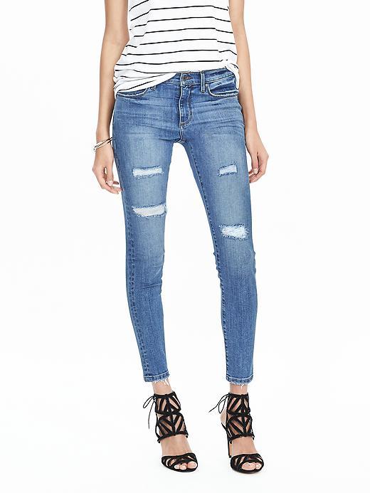 Banana Republic Womens Limited Edition Light Wash Skinny Ankle Jean Size 00 Regular - True Blue