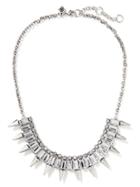 Banana Republic Classic Rebel Baguette Spike Necklace Size One Size - Silver