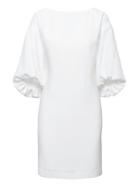 Banana Republic Womens Petite Balloon-sleeve Dress White Size 2
