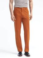 Banana Republic Mens Gavin Relaxed Straight Chino - Pumpkin Spice