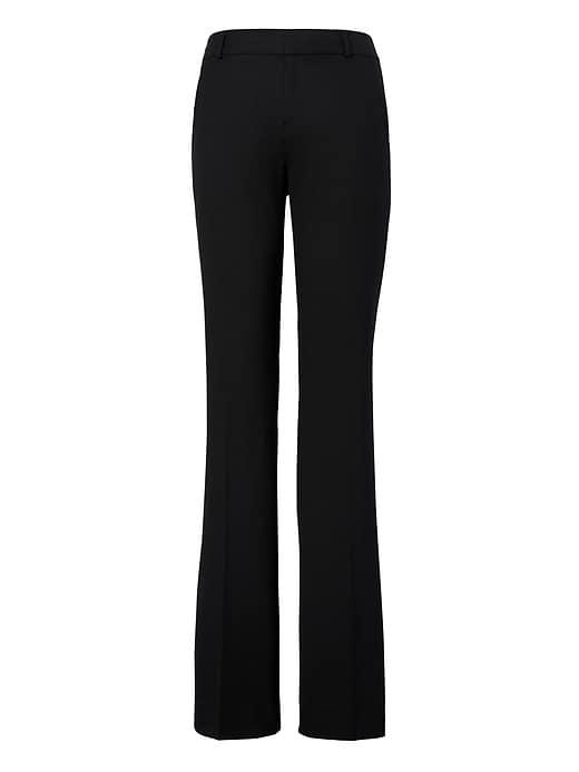 Banana Republic Womens Logan Trouser-fit Lightweight Wool Pant Black Size 0