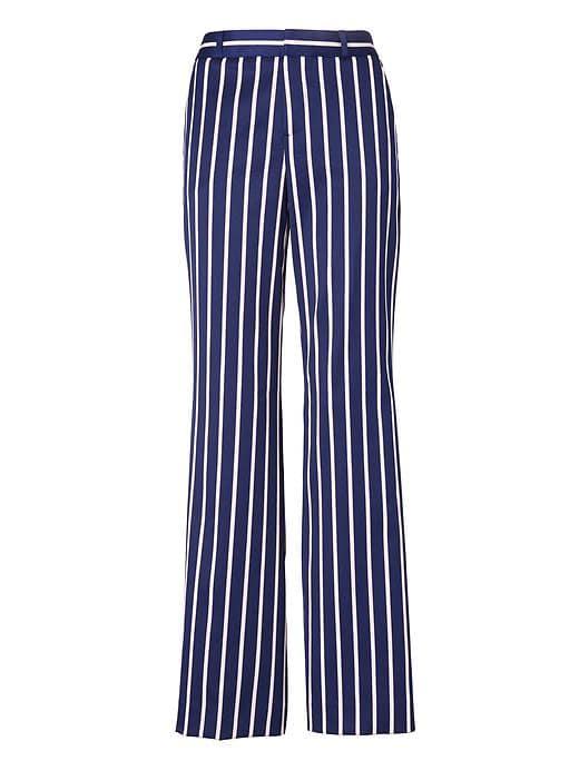 Banana Republic Womens Blake Fit Luxe Twill Pant - Navy