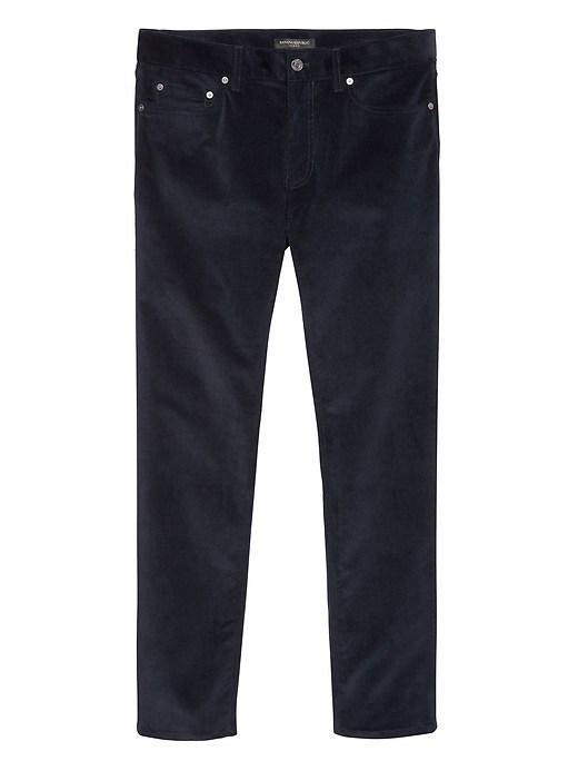 Banana Republic Mens Slim Traveler Corduroy Pant Navy Size 31w