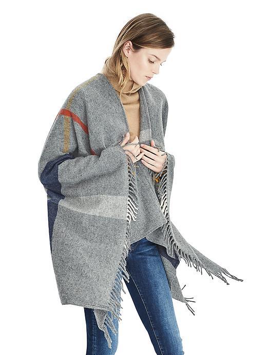 Banana Republic Womens Faribault   Huntley Cape Heather Gray Size One Size