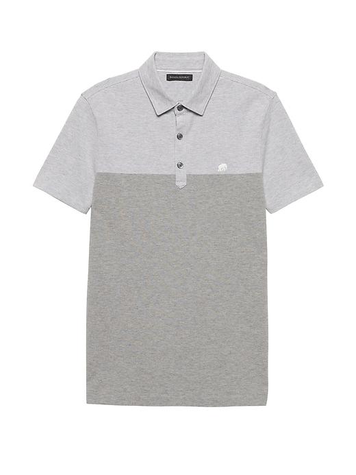 Banana Republic Slim Color-blocked Pique Polo