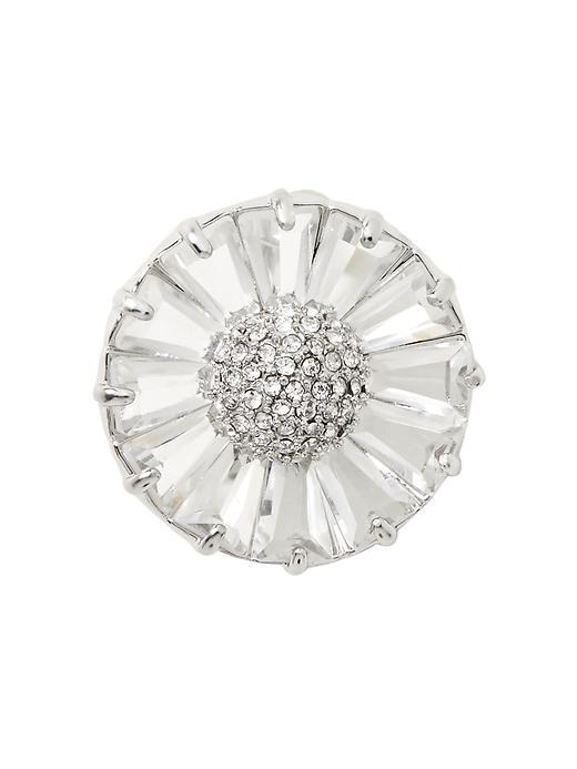 Banana Republic Faded Grandeur Flower Brooch Size One Size - Clear Crystal