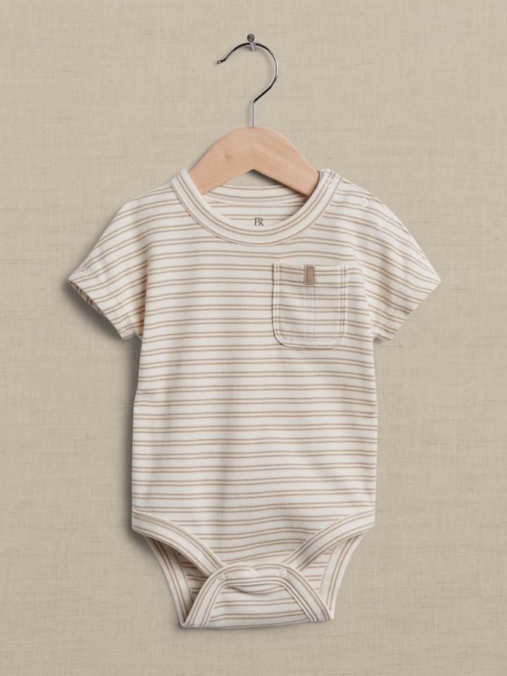 Essential Supima Short-sleeve Bodysuit For Baby