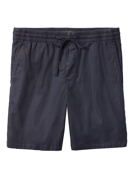 Banana Republic Mens 8 Garment Dye Drawstring Short Navy Size M
