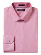 Banana Republic Mens Camden Standard-fit Non-iron Stretch Solid Shirt Crimson Red Size M