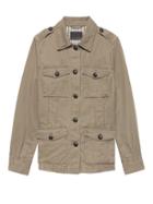 Banana Republic Womens Four-pocket Utility Jacket Tuscany Green Size M