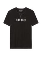 Banana Republic Mens Br Graphic Crew-neck T-shirt Black Size S