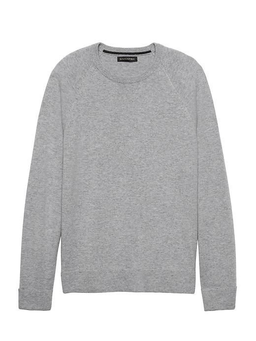 Banana Republic Mens Machine-washable Cashmere Blend Sweater Light Gray Size Xxl