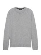 Banana Republic Mens Machine-washable Cashmere Blend Sweater Light Gray Size Xxl