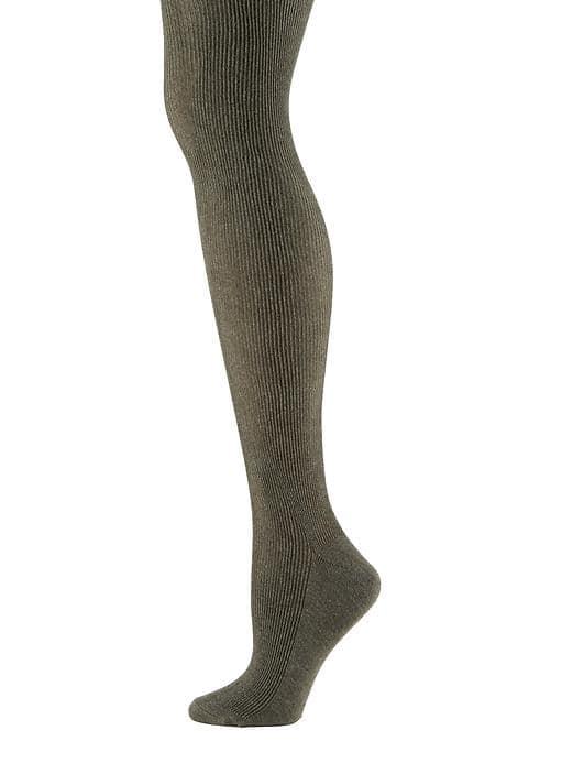 Banana Republic Rib Knit Sweater Tights - Seaweed