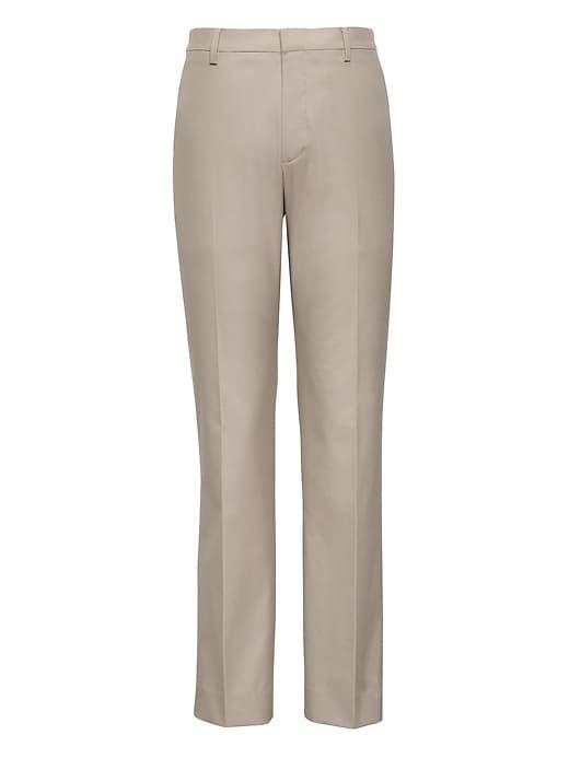 Banana Republic Mens Slim Non-iron Stretch Cotton Texture Pant Light Khaki Size 44w