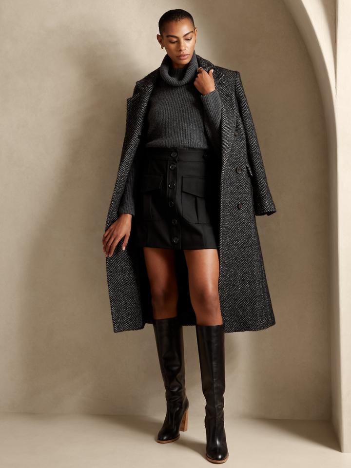 Lido Wool Mini Skirt